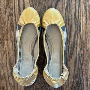 Burberry flats , checkered